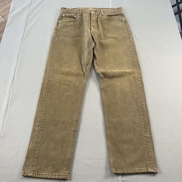 Vintage 90s Levis 501 Brown Jeans 33x32 USA made